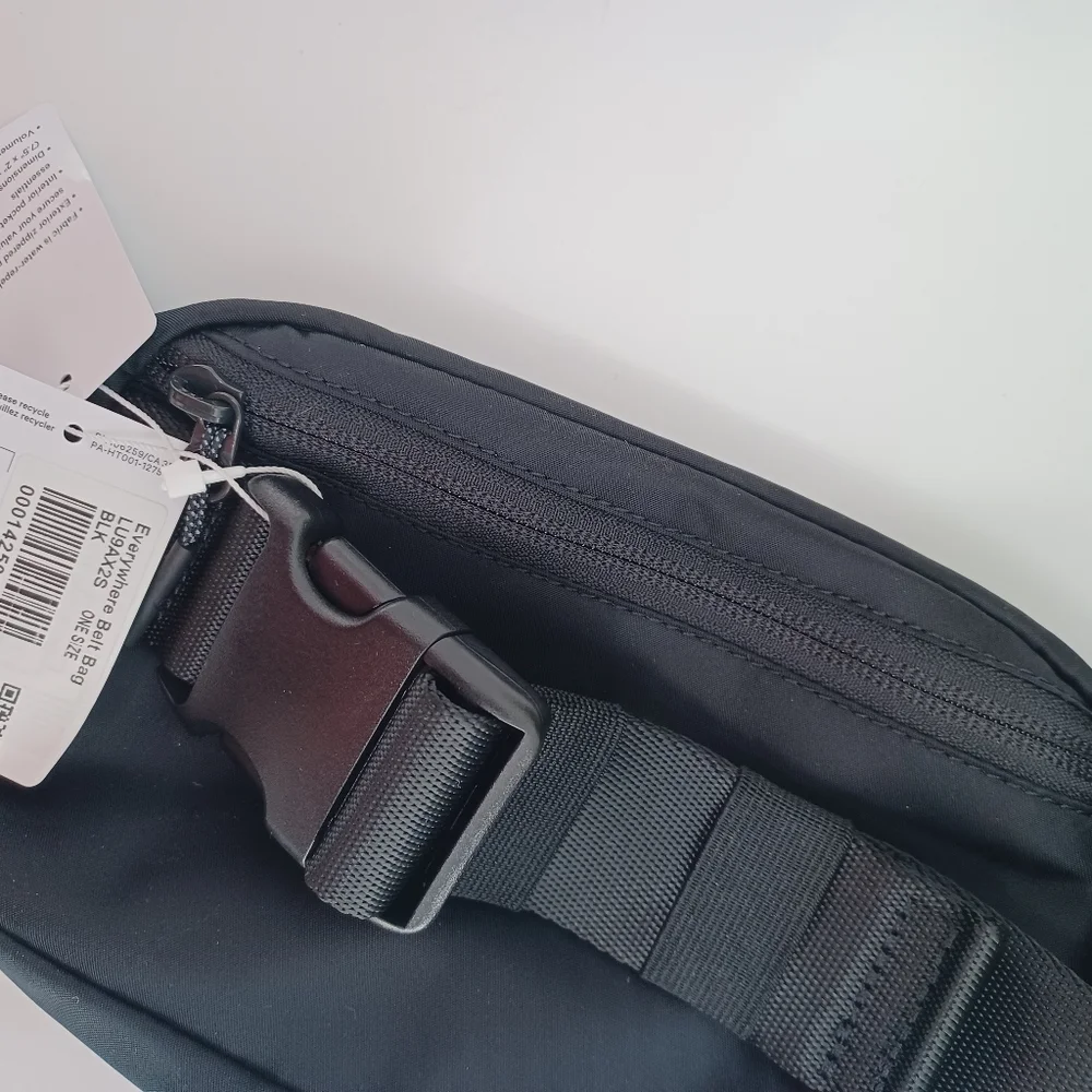 Lululemon Everywhere Belt Bag 1L Black Water Repellent Crossbody NWT